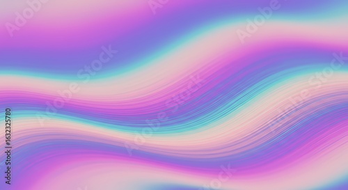 Wallpaper Mural Abstract waves of pink, purple, and blue light flow across a smooth, colorful background Torontodigital.ca