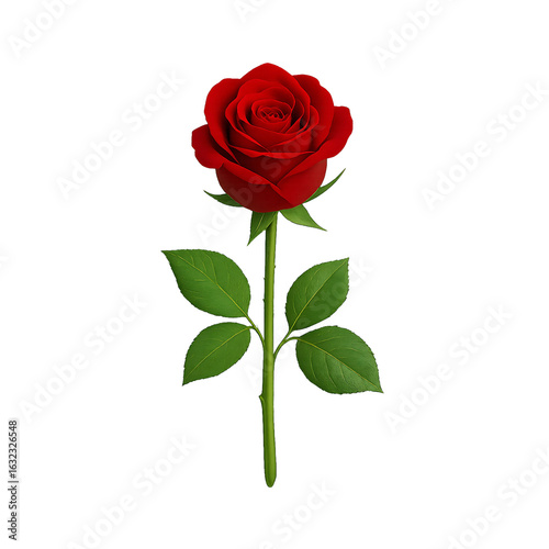 Single Red Rose