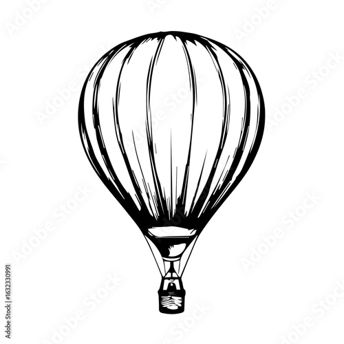 hot air balloon vector illustration