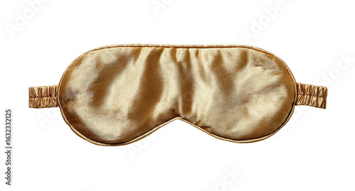 Creamy gold silk eye mask
