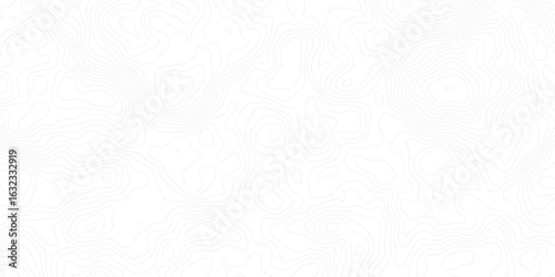 Minimal white abstract background with smooth topographic contour lines. Perfect for mapping, elevation data, or a modern design with a clean and geographic-inspired aesthetic.