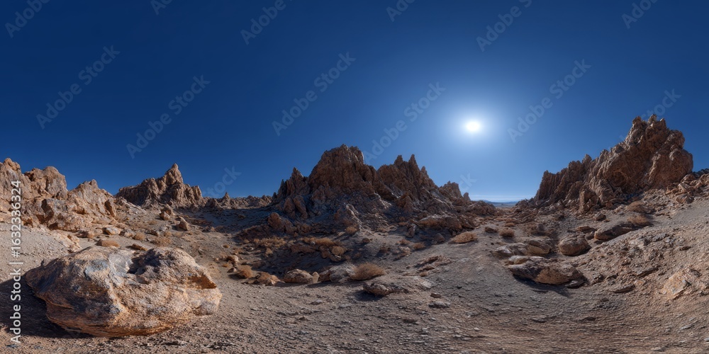 Obraz premium Desert landscape hdr 360 degree panoramas nature