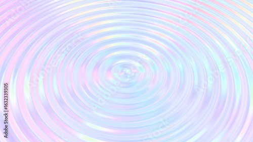Abstract Iridescent, Circular Wave pattern