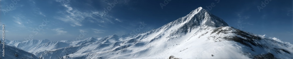 Fototapeta premium Majestic mountain peaks nature hdr panoramas