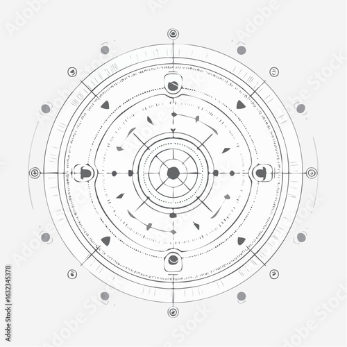 Accuracy is key when a sniper aims at the center of a paper bullseye, creating a perfect illustration of success