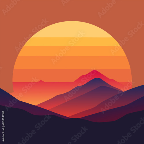 Abstract background design evoking the warm vibrant colors of a sunrise with blended yellow and orange hues perfect for digital or print projects
