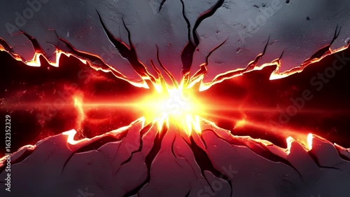 explosion in the sky, abstract cosmic particles rotating slowly with bright flashes in space