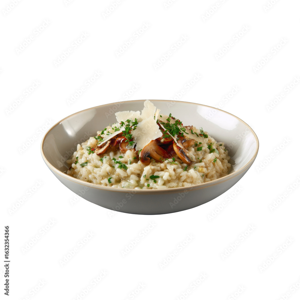 Creamy Mushroom Risotto in a Bowl Creamy Mushroom Risotto in a Bowl