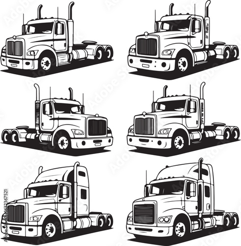 set of transport icons