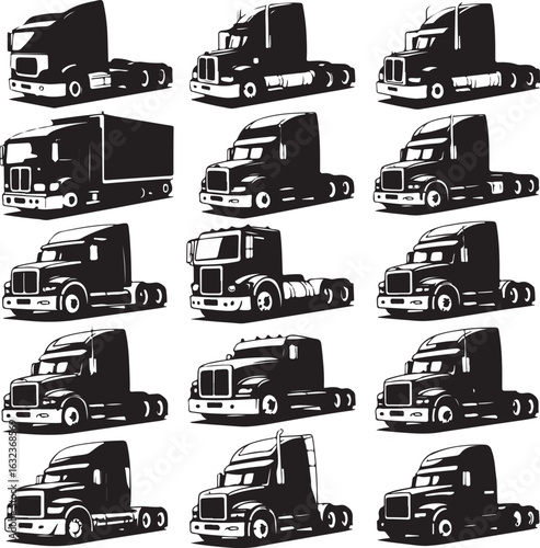 set of transport icons