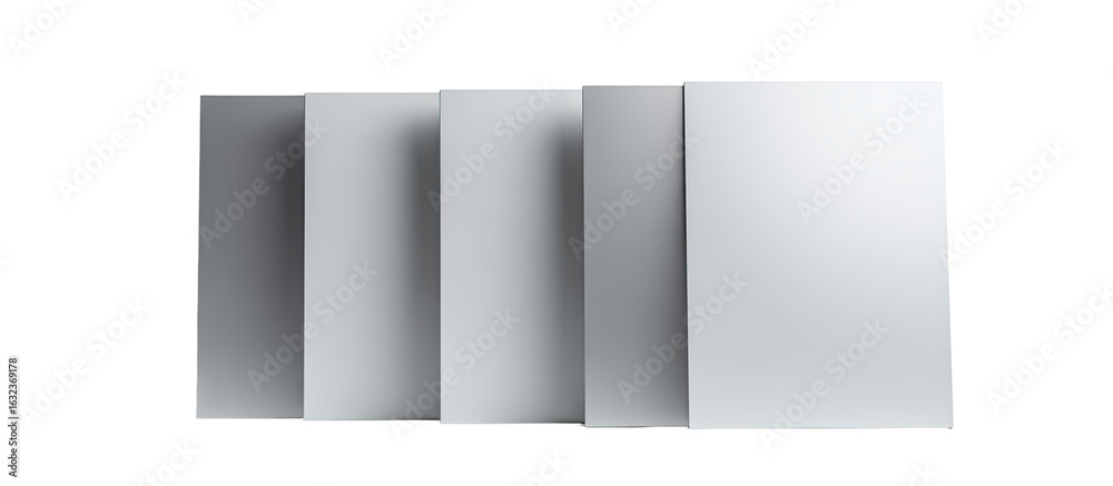 Obraz premium Stacked, light gray rectangles