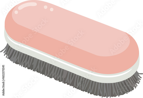Flat vector design of a lint brush