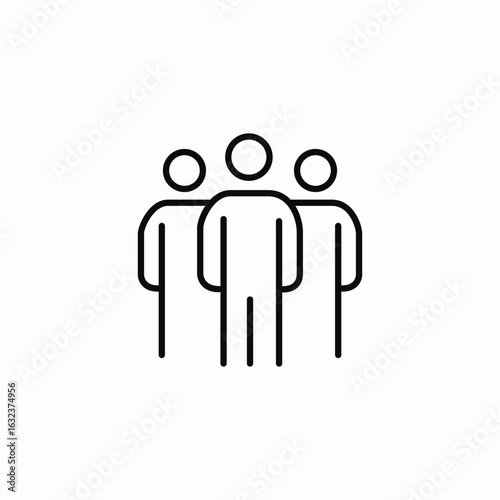 small audience icon sign vector