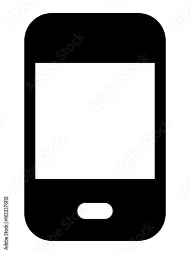 Mobile phone icon vector isolated on white background