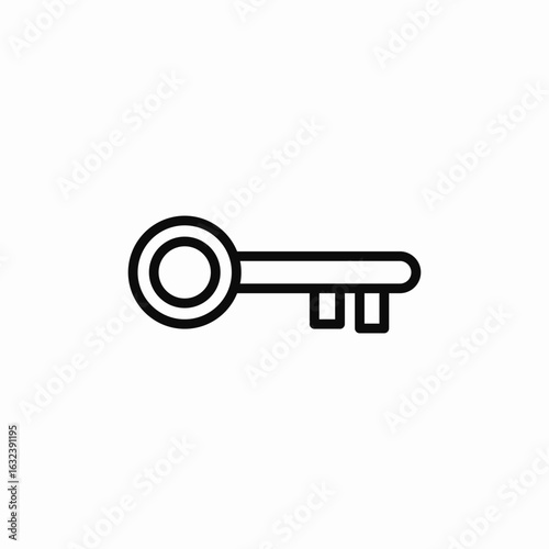 key solution icon sign vector