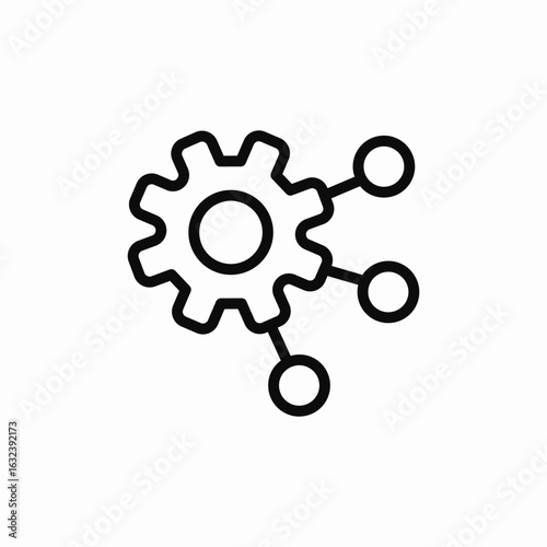 settings gear cog icon sign vector