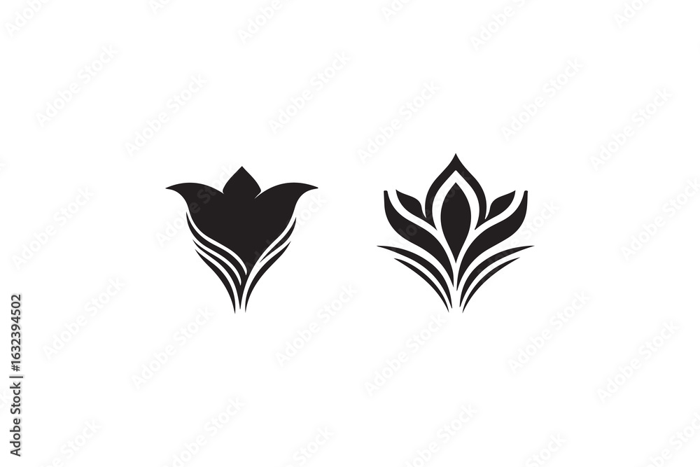 Fototapeta premium abstract floral design element vector