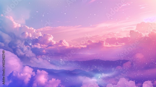 a pink and lavender colour sky cloud