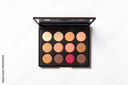 Professional eyeshadow palette with variety of colors for makeup artists