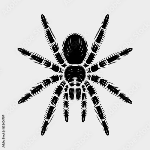 spider on a white background