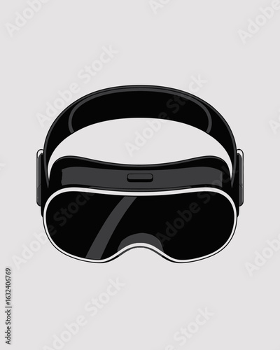 ski goggles vector