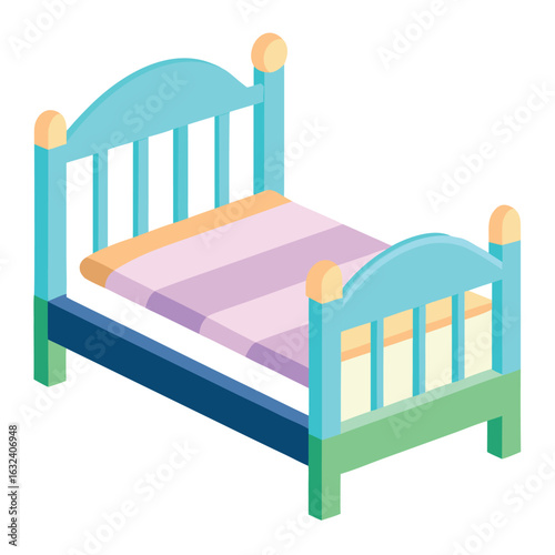 White toddler bed with safety rail guards