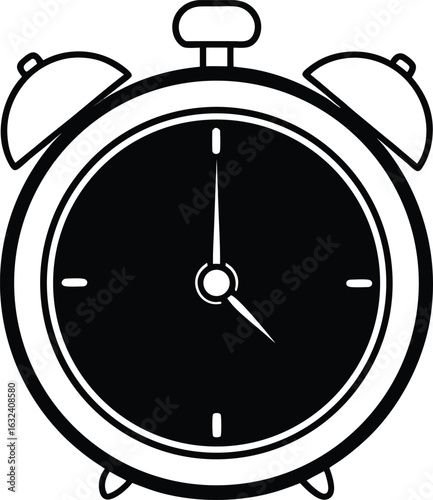 alarm clock silhouette 