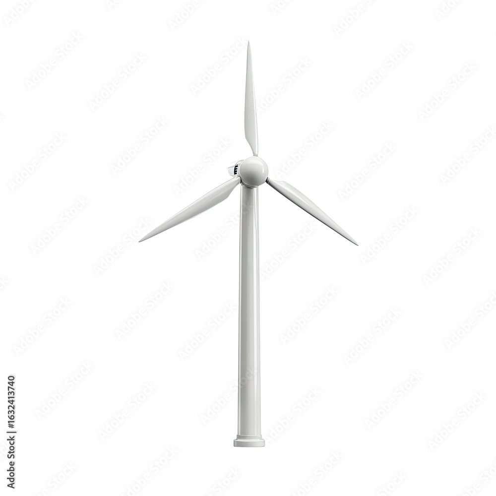 Turbine Standing Tall on a Clear Day Under Bright Blue Sky with Gentle Breeze Whipping Through the Blades Turbine Standing Tall on a Clear Day Under Bright Blue Sky with Gentle Breeze Whipping Through the Blades