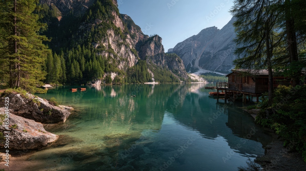 Fototapeta premium lake in the mountains