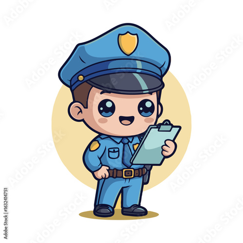 funny cartoon policeman