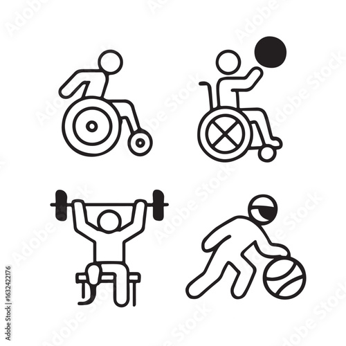 paralympic games  icons