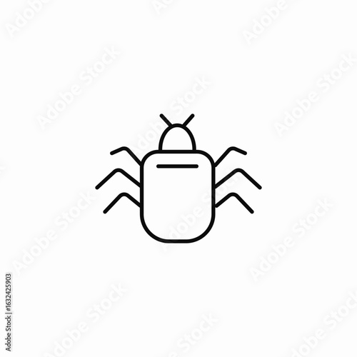 bug issue icon sign vector