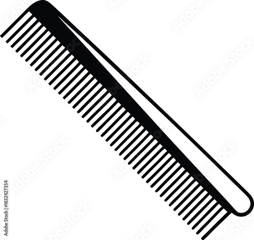 comb on white background