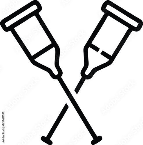 crutches icon