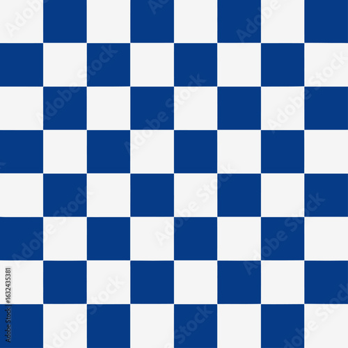 blue and white chess board