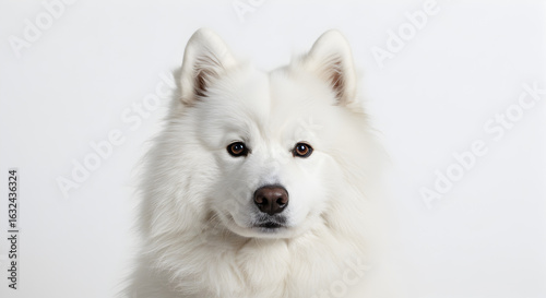 Wallpaper Mural portrait of a white dog Torontodigital.ca