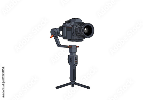 Camera on a gimbal