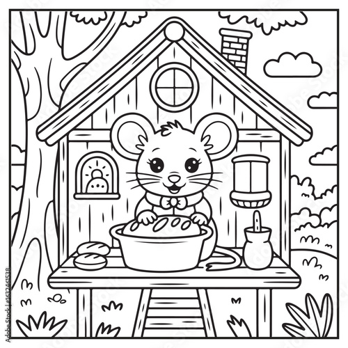 Autumn Animals Coloring Pages