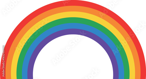Vibrant rainbow arc