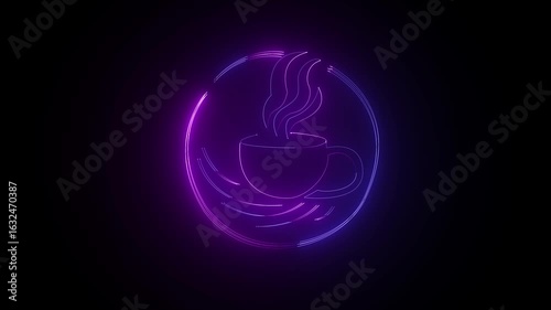 Glowing Blue Sphere Animation in Digital 3D Style (4K Abstract Background)
