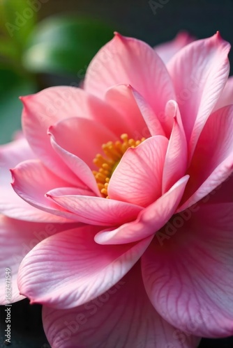 Close-up of delicate flower petals being gently caressed, evoking a sense of tranquility and natural beauty Perfect for spa, wellness, and aromatherapy concepts , flower therapy, delicate
