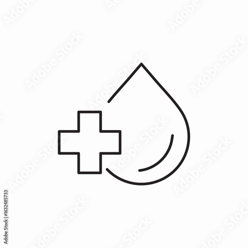 blood donation icon sign vector