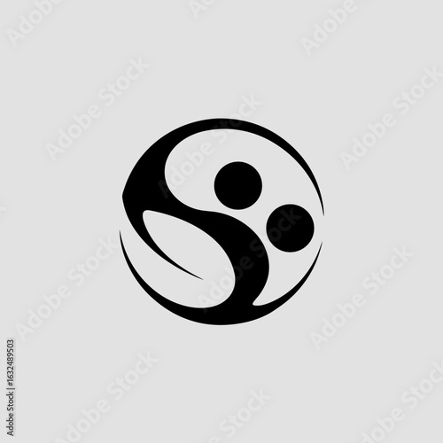 Wellness Hand in Circle Icon | Health, Care, Mindfulness, Holistic, Healing, Vector