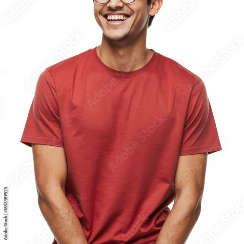 Smiling and Confident: A radiant portrait of a man, his face illuminated with genuine happiness. His joy is infectious and his self-assurance resonates.