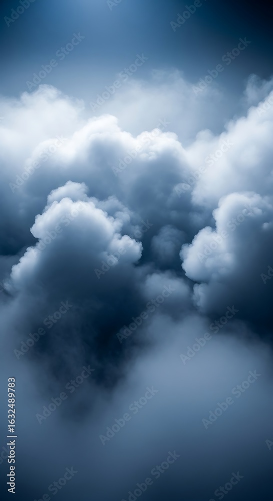 Obraz premium Dense clouds fill the sky.