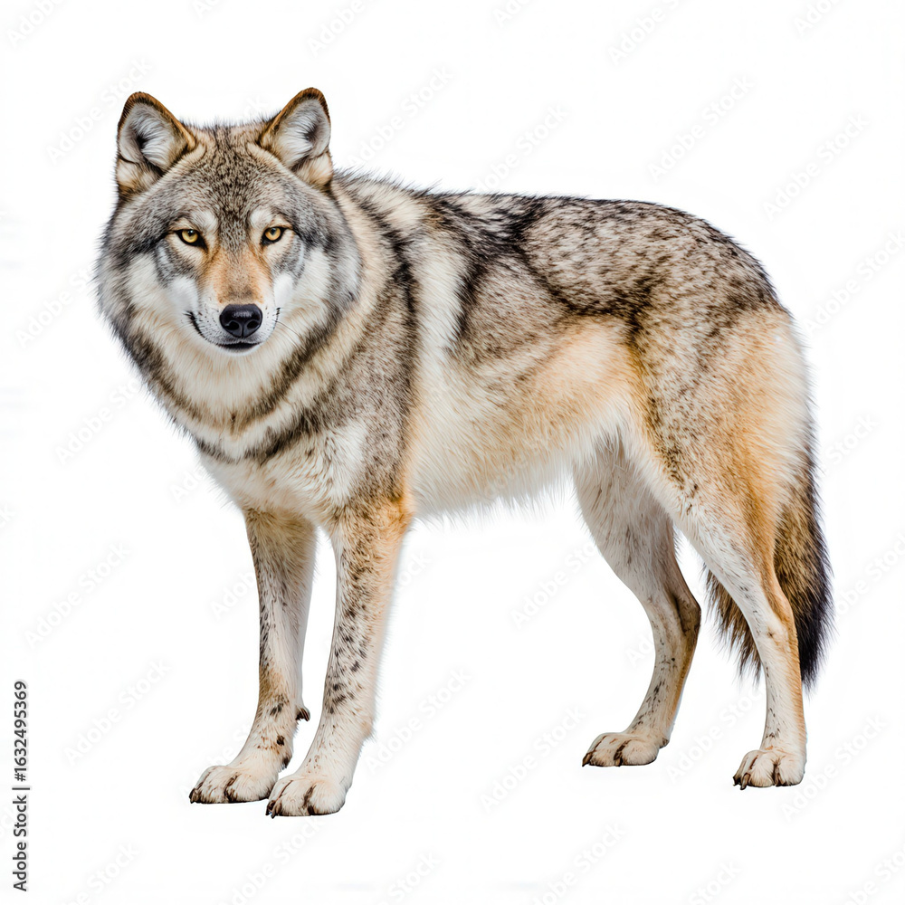 Majestic Wolf Portrait: A striking studio portrait of a regal wolf, its piercing gaze and formidable presence captured in stunning detail, symbolizing strength, freedom. Majestic Wolf Portrait: A striking studio portrait of a regal wolf, its piercing gaze and formidable presence captured in stunning detail, symbolizing strength, freedom.