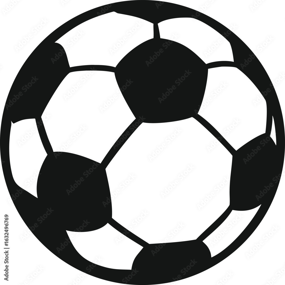 Fototapeta premium soccer ball on white background