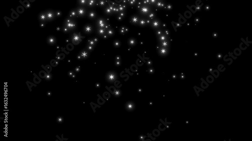 Wallpaper Mural Sparkling glowing stars isolated on green background. 4K Keylight Animation. Torontodigital.ca