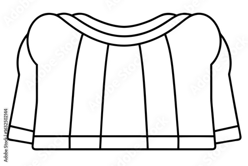 Covered Seating Area with Back Wall Coloring Page - Printable Outdoor Shelter