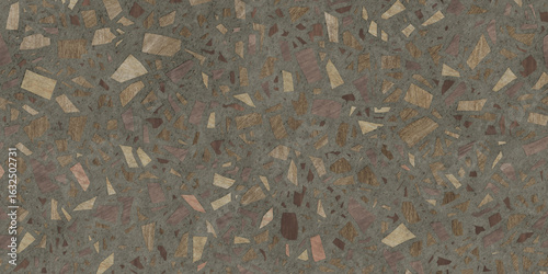 Wood Terrazzo Scarce Wood Chips Texture